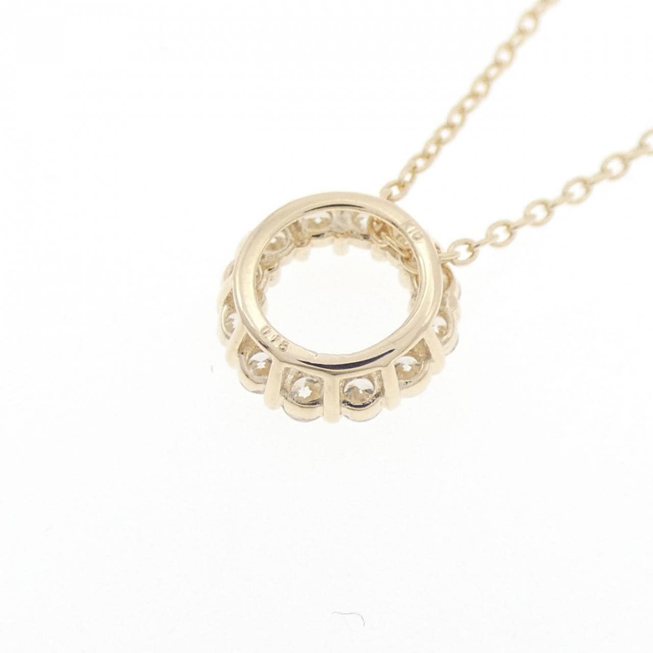 【リメイク】K10YG ダイヤモンド ネックレス 0.18CT