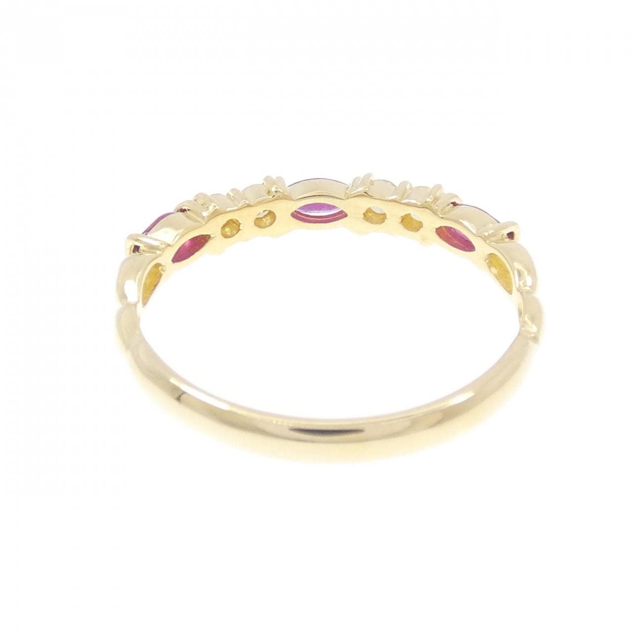 K18YG ルビー リング