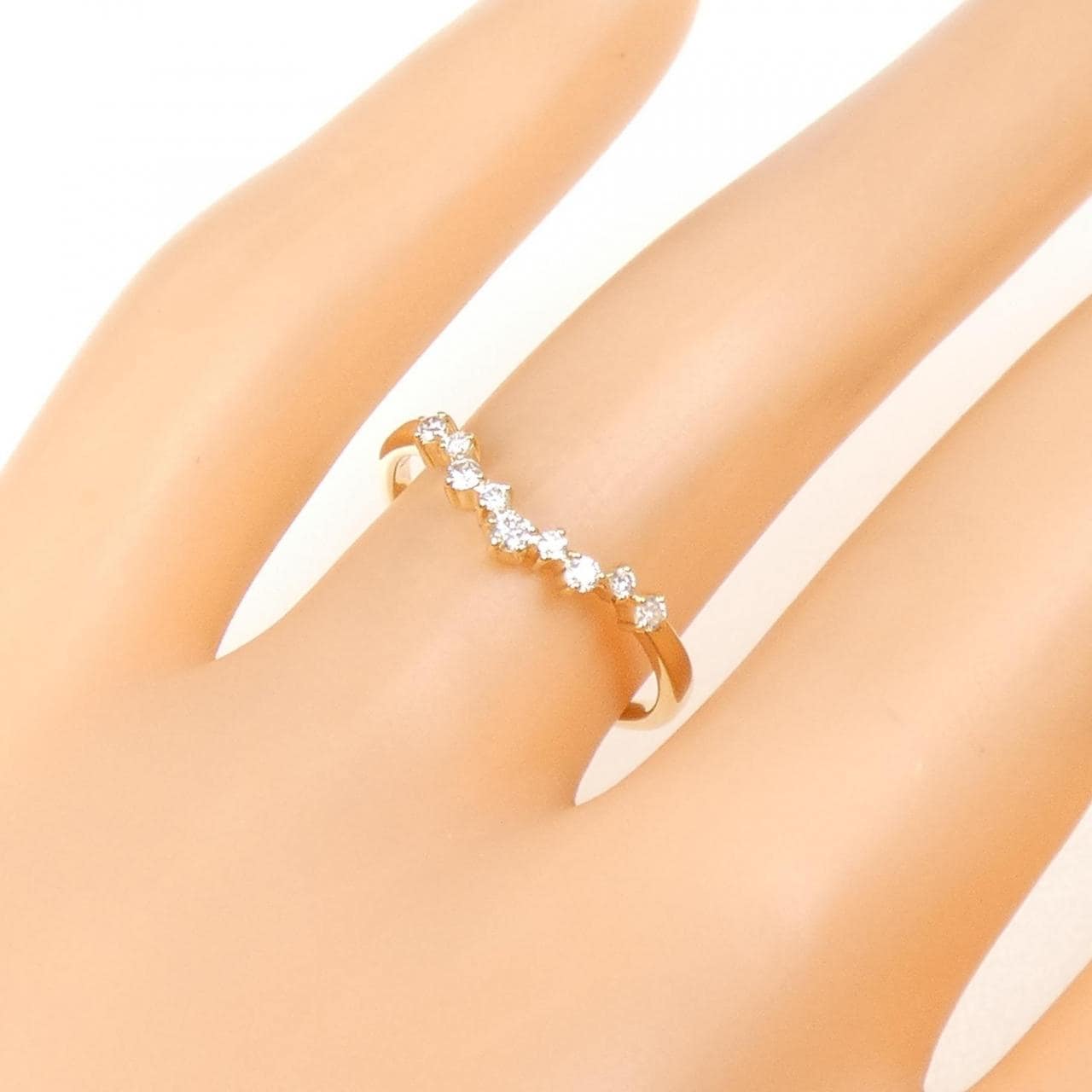 K18YG ダイヤモンド リング 0.11CT