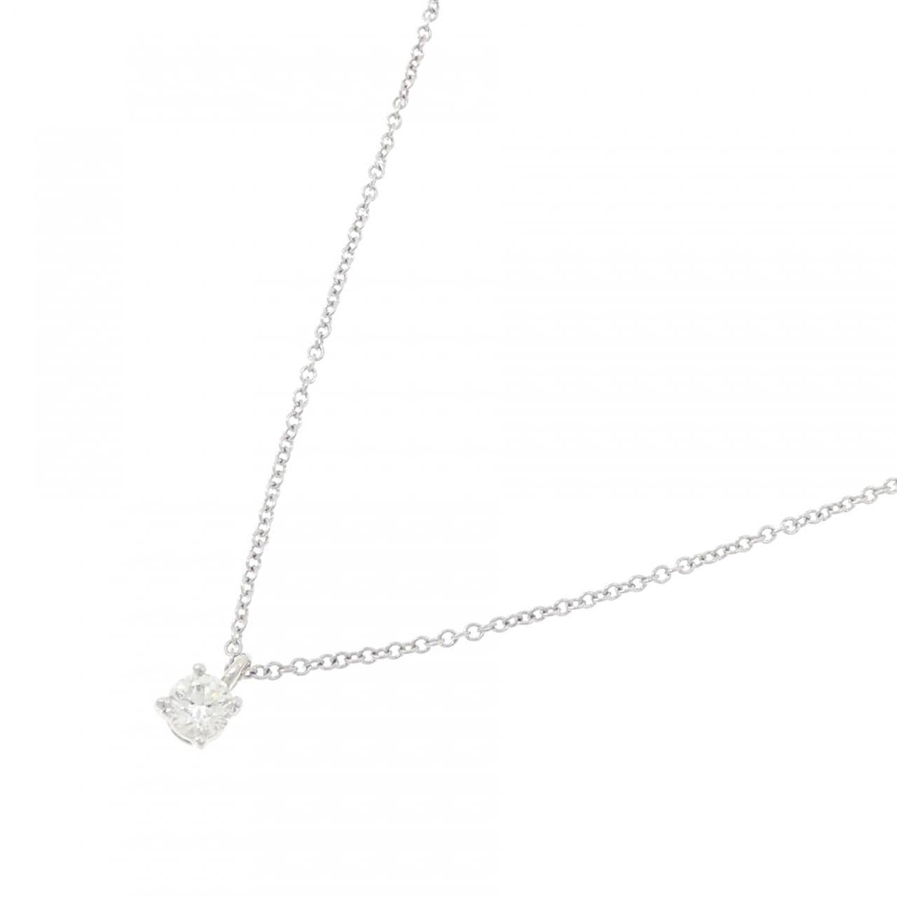 ティファニー ソリティア ネックレス 0.18CT I SI1 3EXT