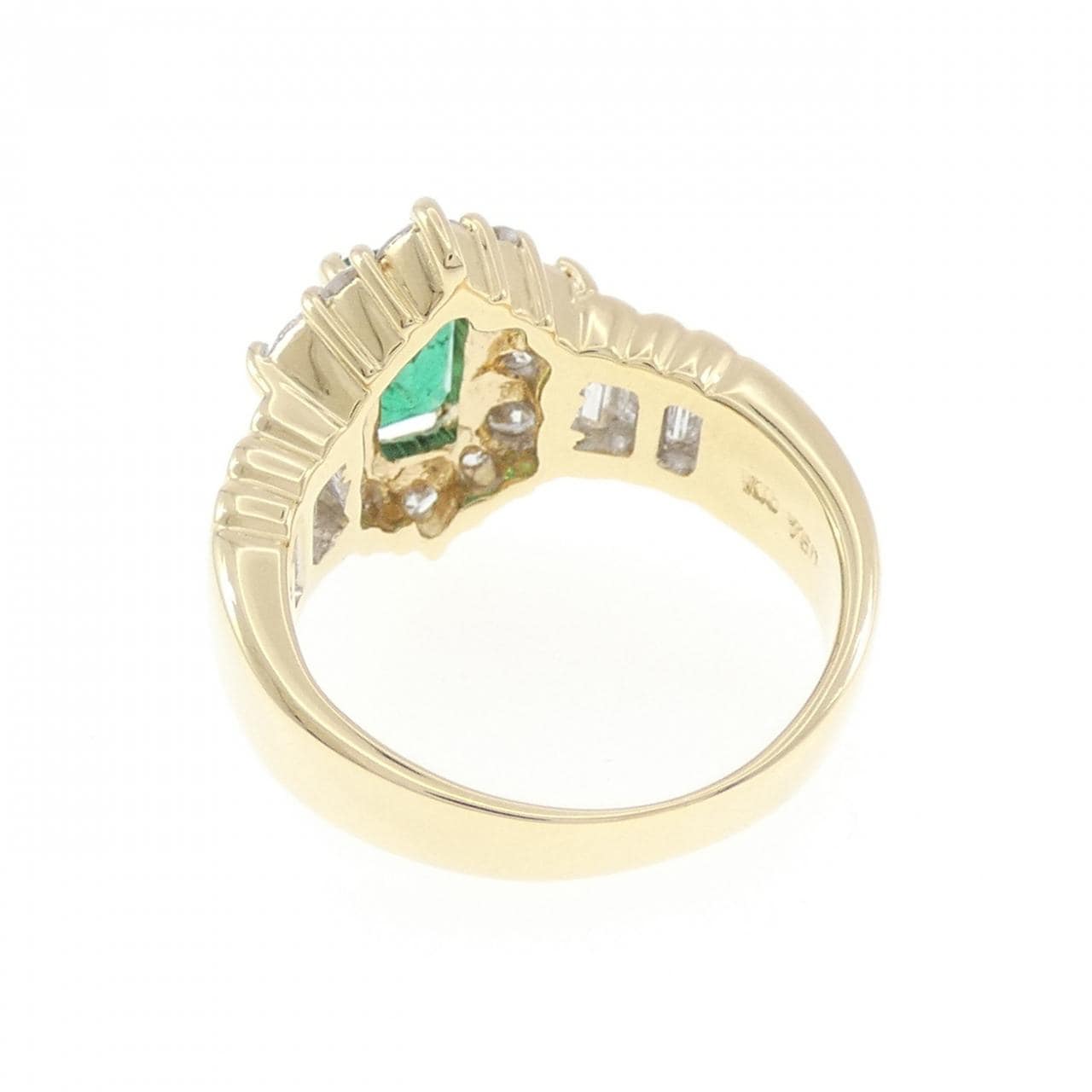 K18YG エメラルド リング 0.90CT