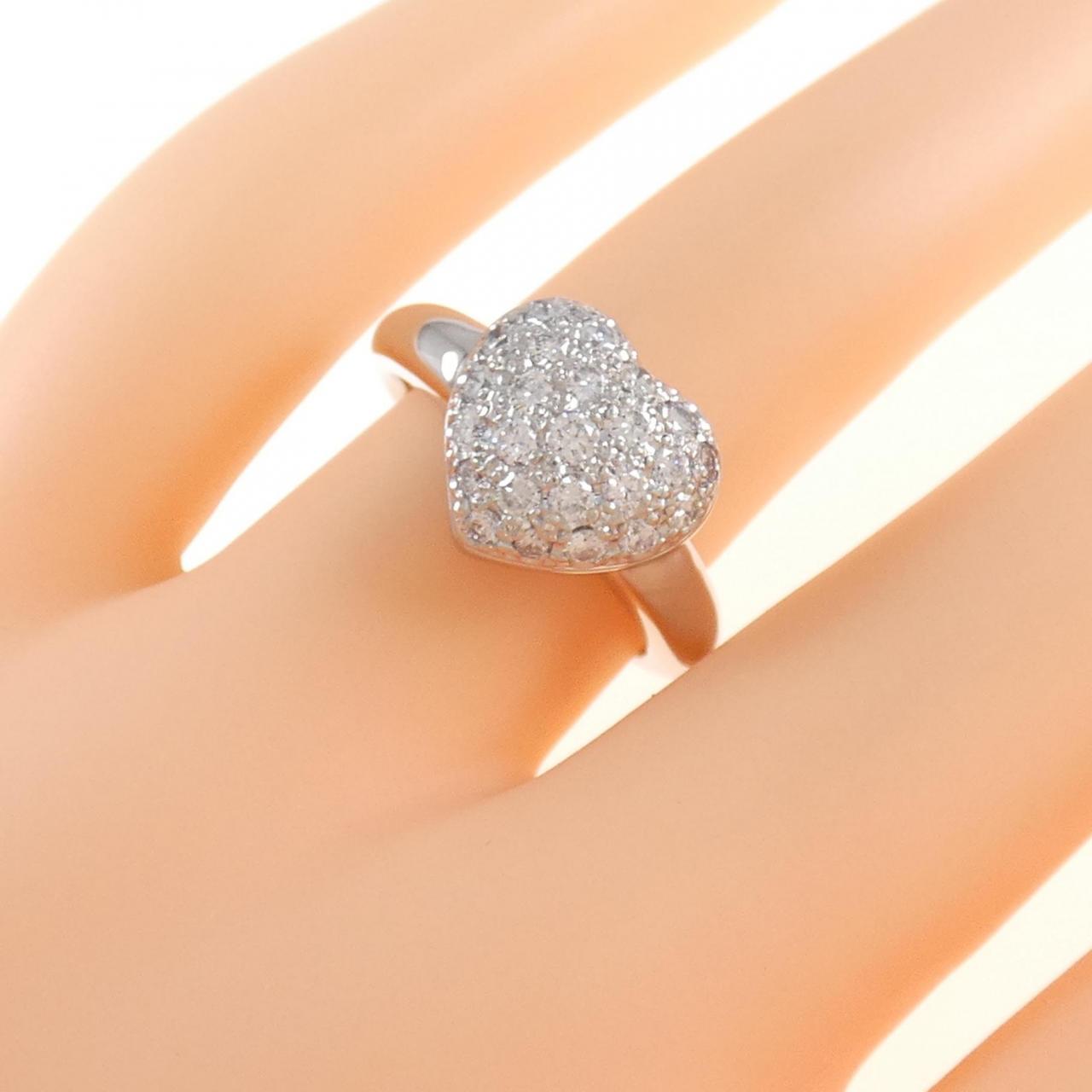 コメ兵｜PT ハート パヴェ ダイヤモンド リング 0.59CT｜ジュエリー