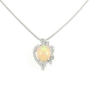 K18WG オパール ネックレス 2.65CT