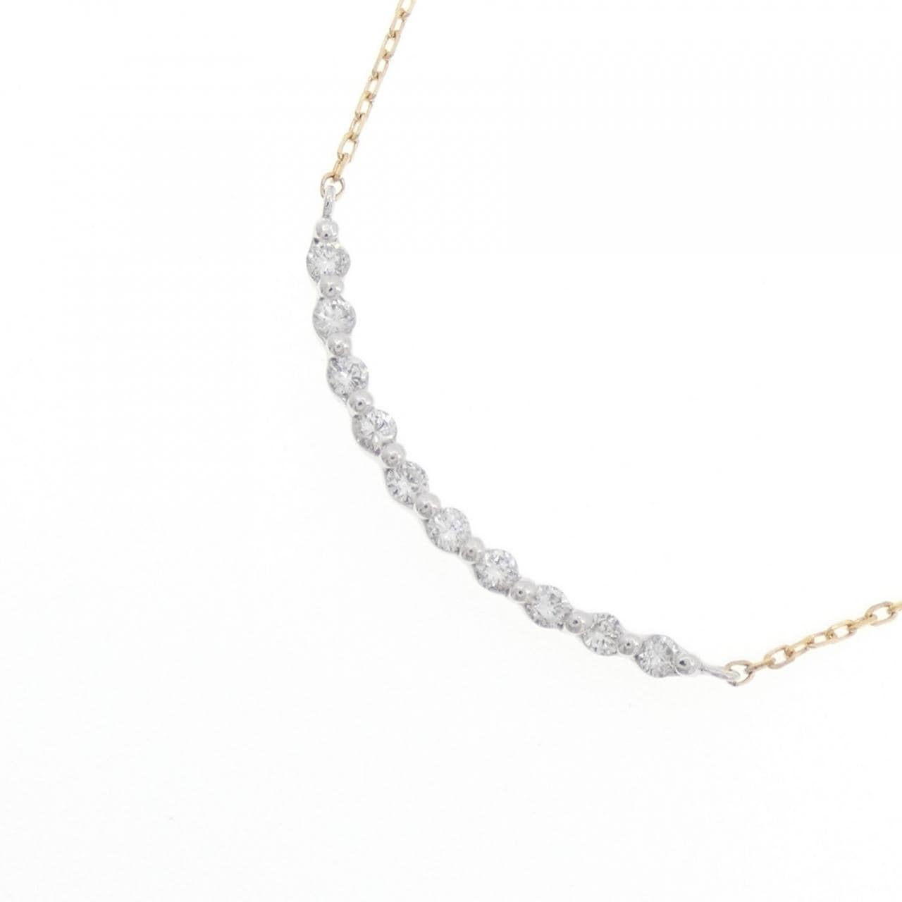 K18WG/K18YG ダイヤモンド ネックレス 0.14CT