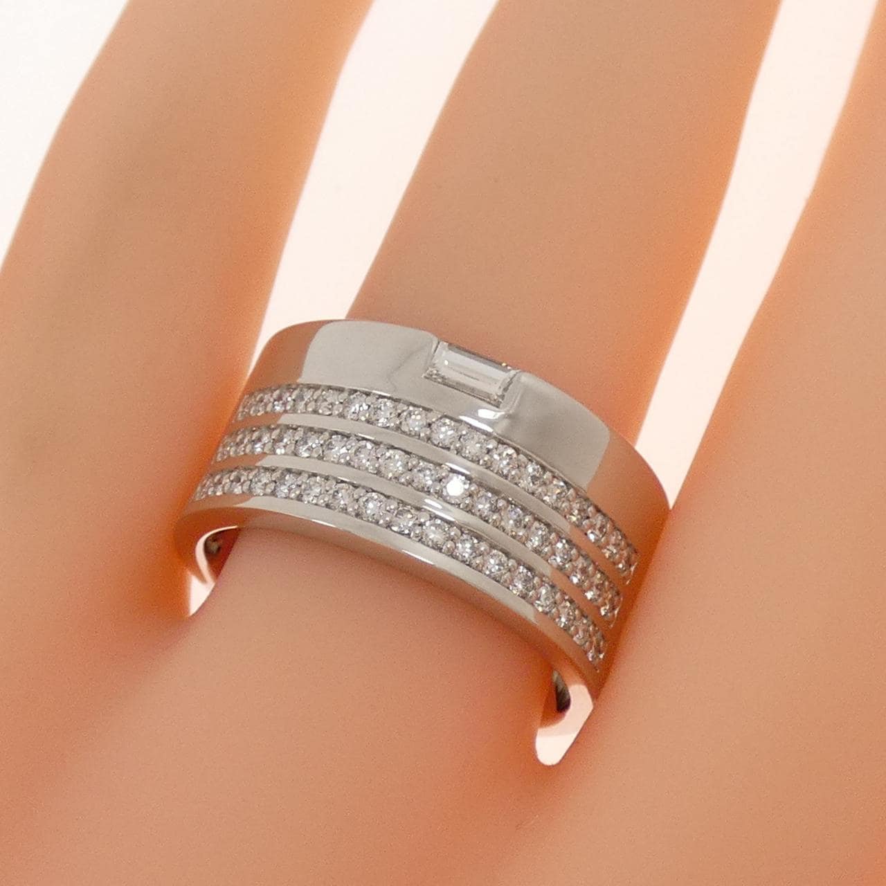 【新品】PT950 ダイヤモンド リング 0.76CT