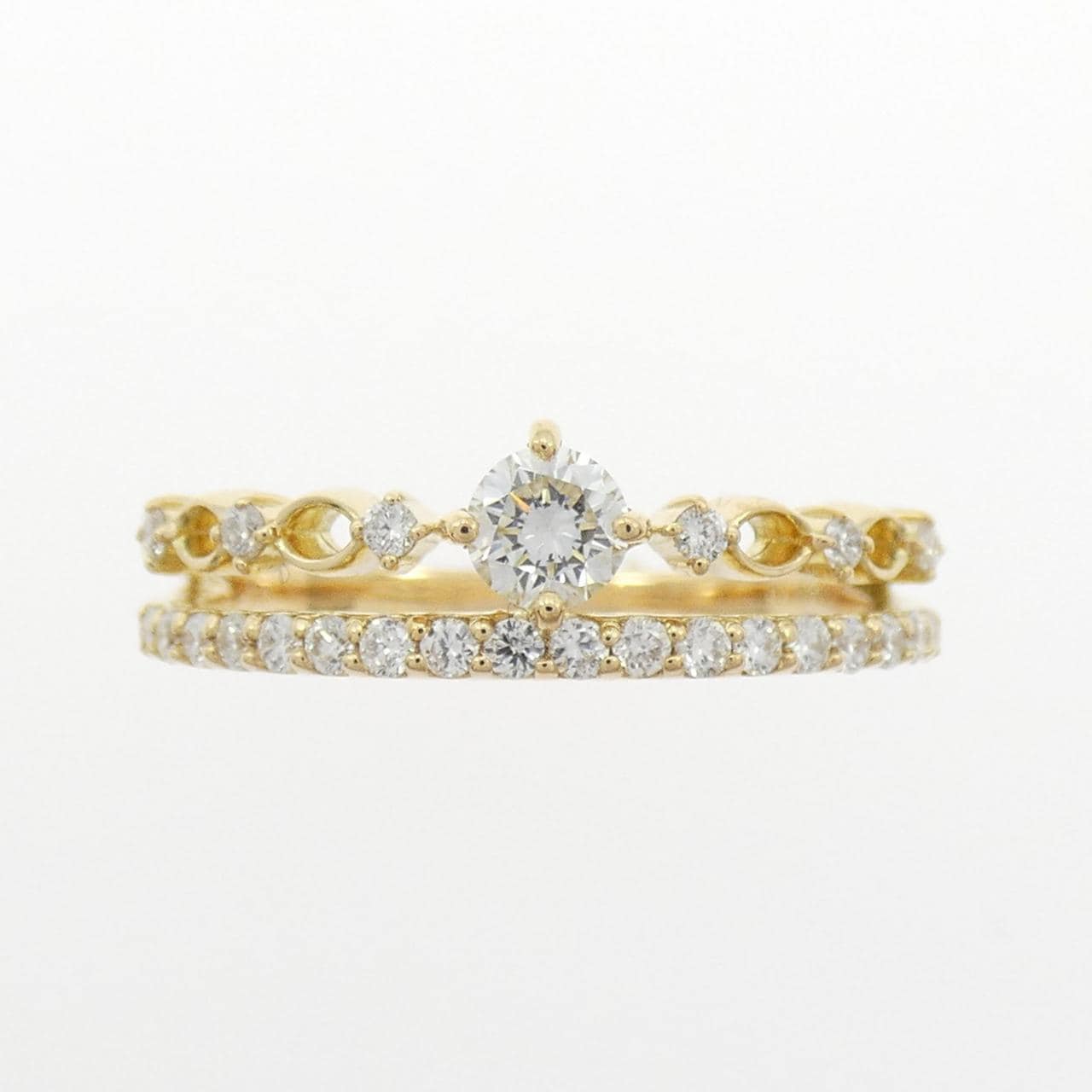 【リメイク】K18YG ダイヤモンド リング 0.40CT