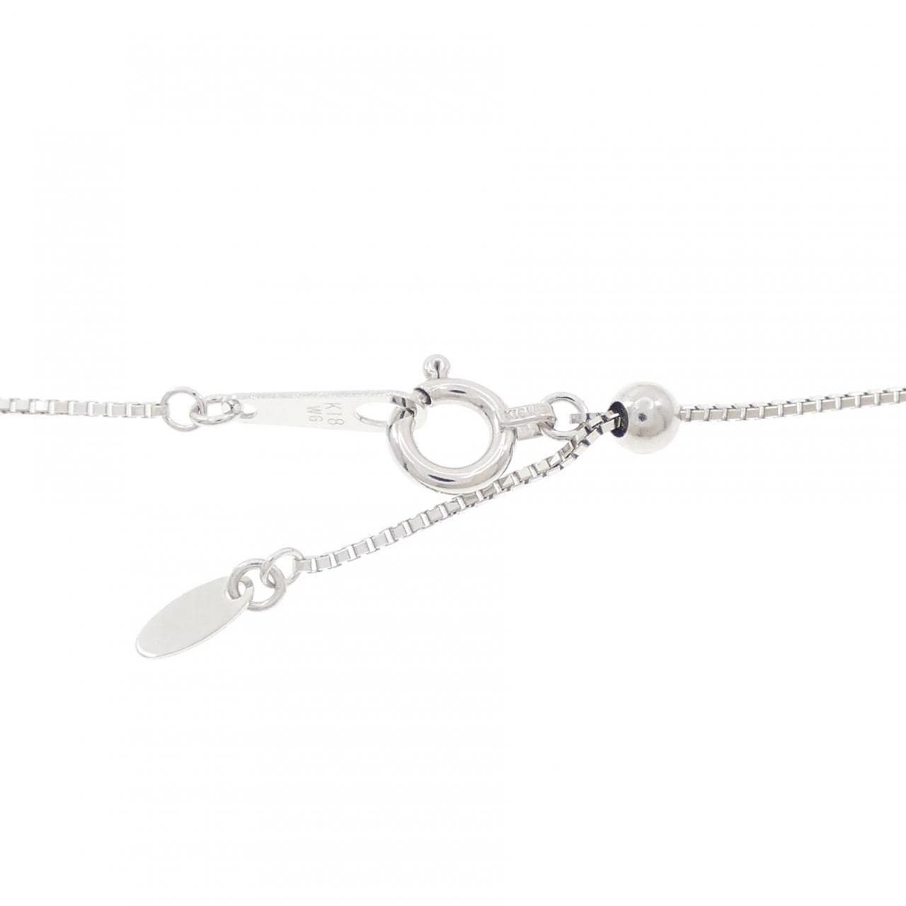 K18WG オパール ネックレス 5.98CT