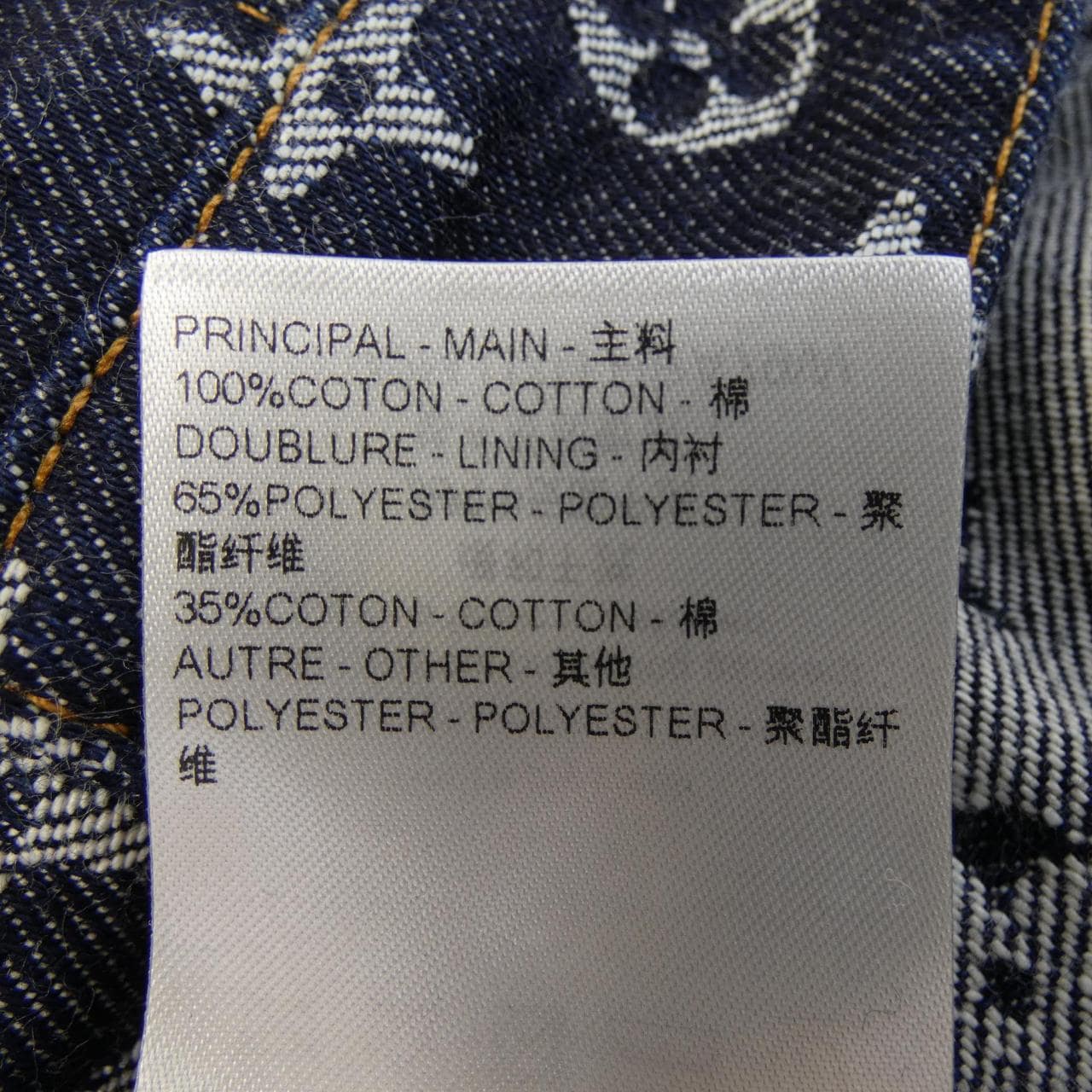 ルイヴィトン LOUIS VUITTON モノグラムジャカードデニムジャケット HRA79WUZD デニムジャケット