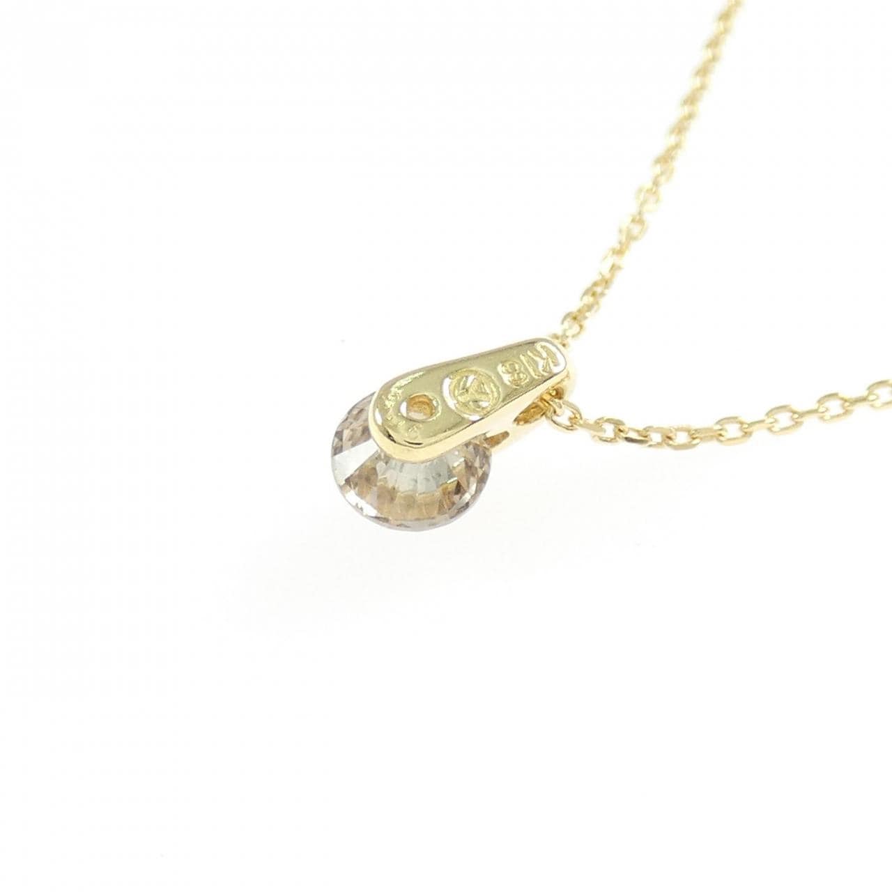K18YG ダイヤモンド ネックレス 0.35CT