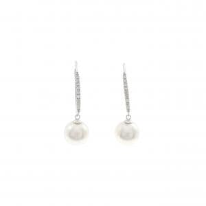 K18WG アコヤパール ピアス 7.8mm