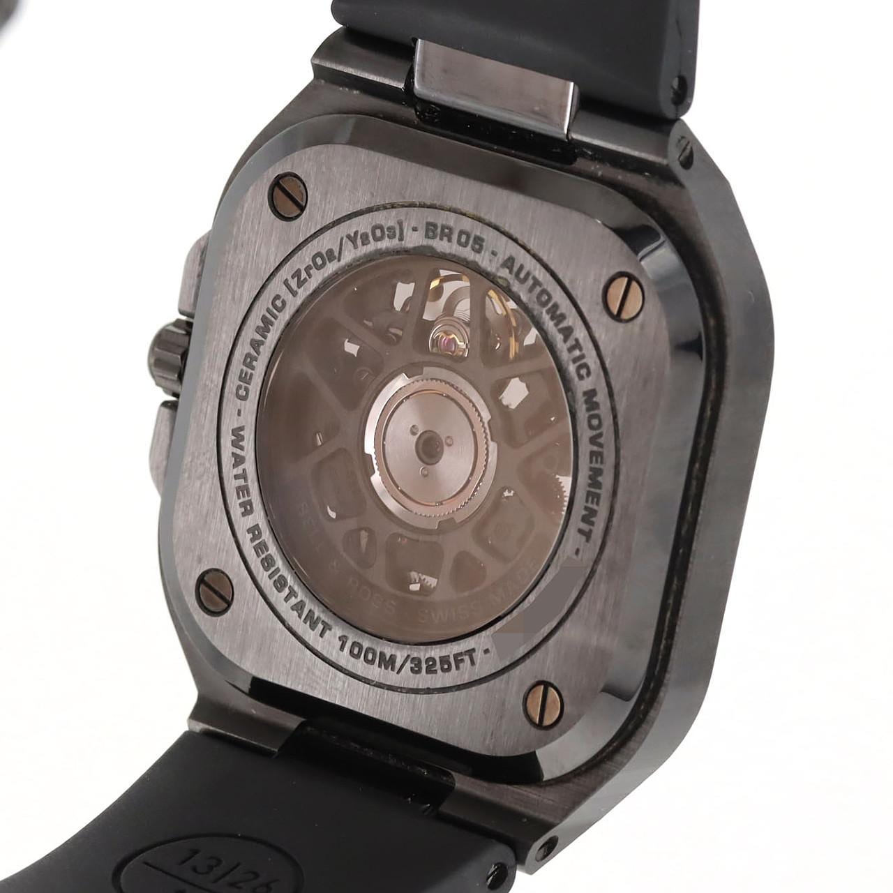 【ノーメンテナンス還元価格】ベル&ロス BR05スケルトンブラックセラミック BR05A-BL-SK-CE/SRB セラミック 自動巻