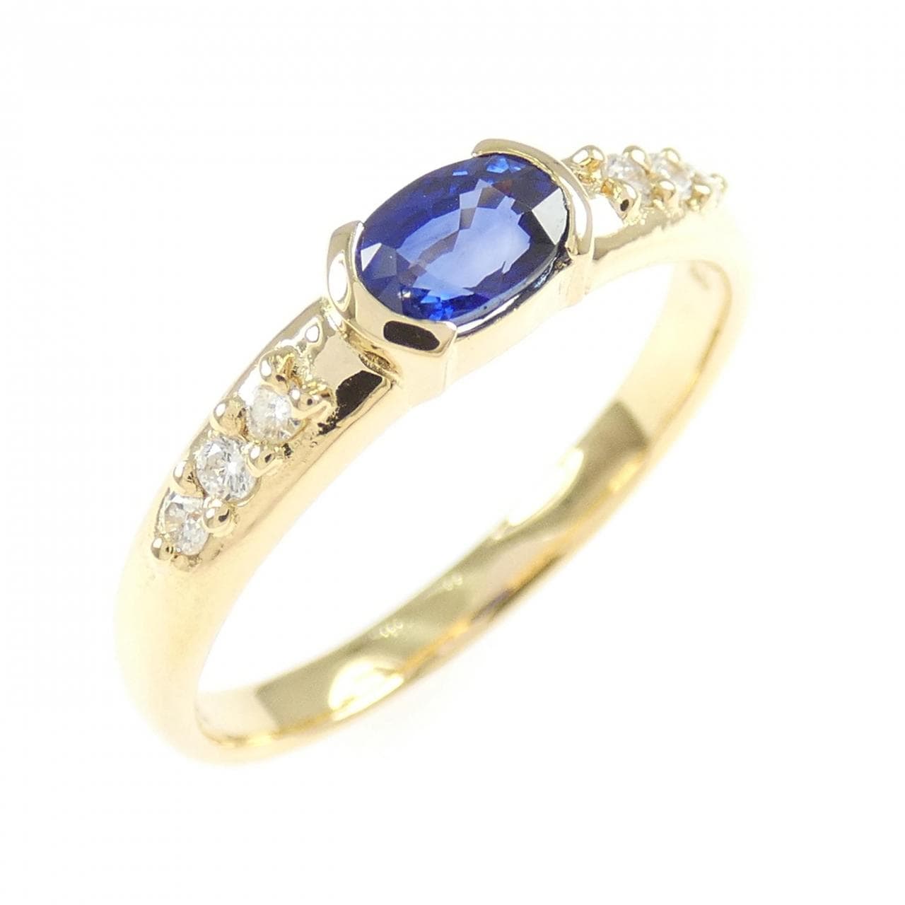 K18YG サファイヤ リング 0.462CT