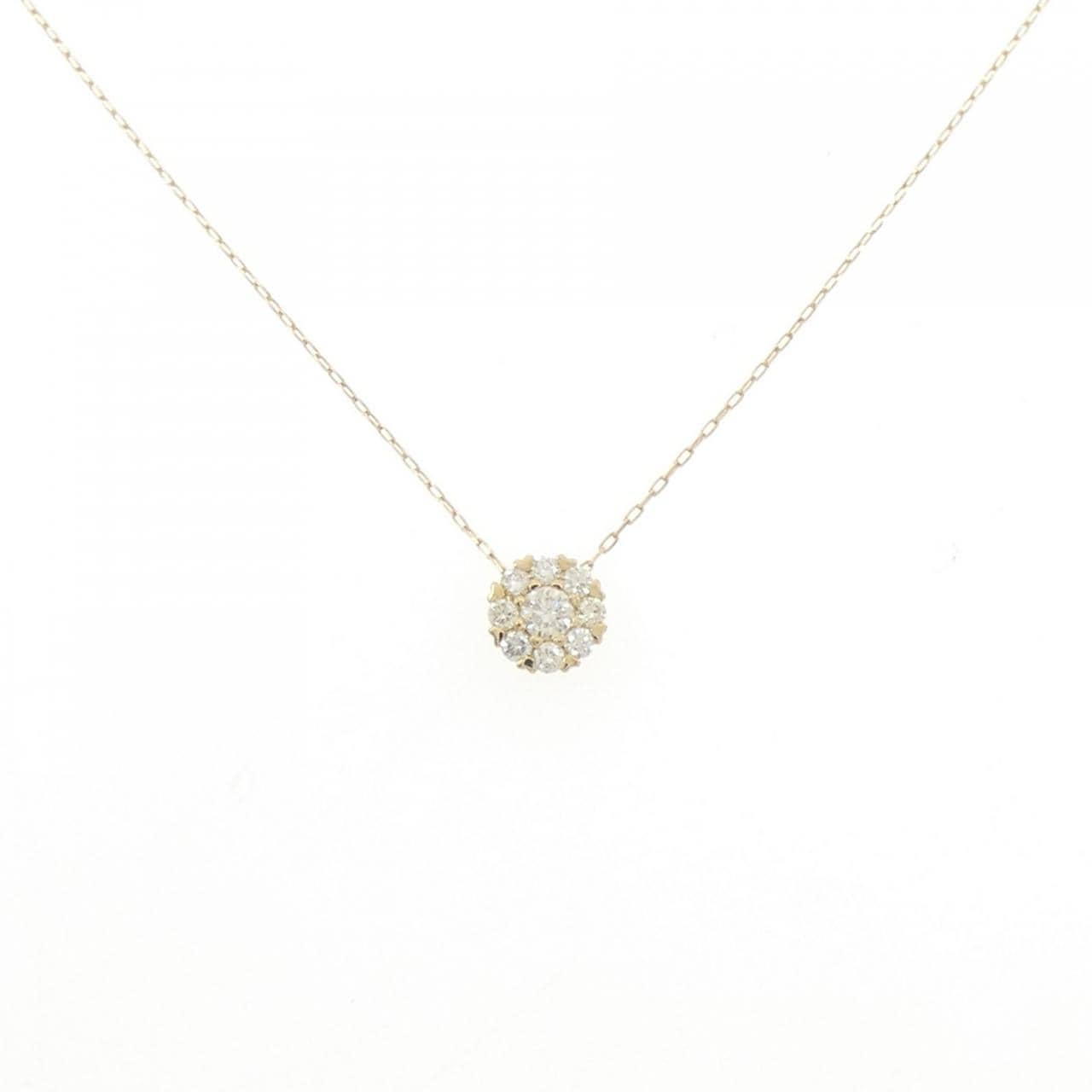 K18YG ダイヤモンド ネックレス 0.20CT