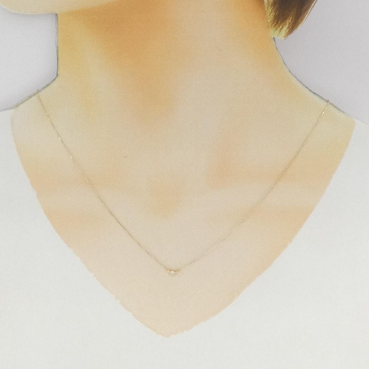 K10YG ダイヤモンド ネックレス 0.01CT