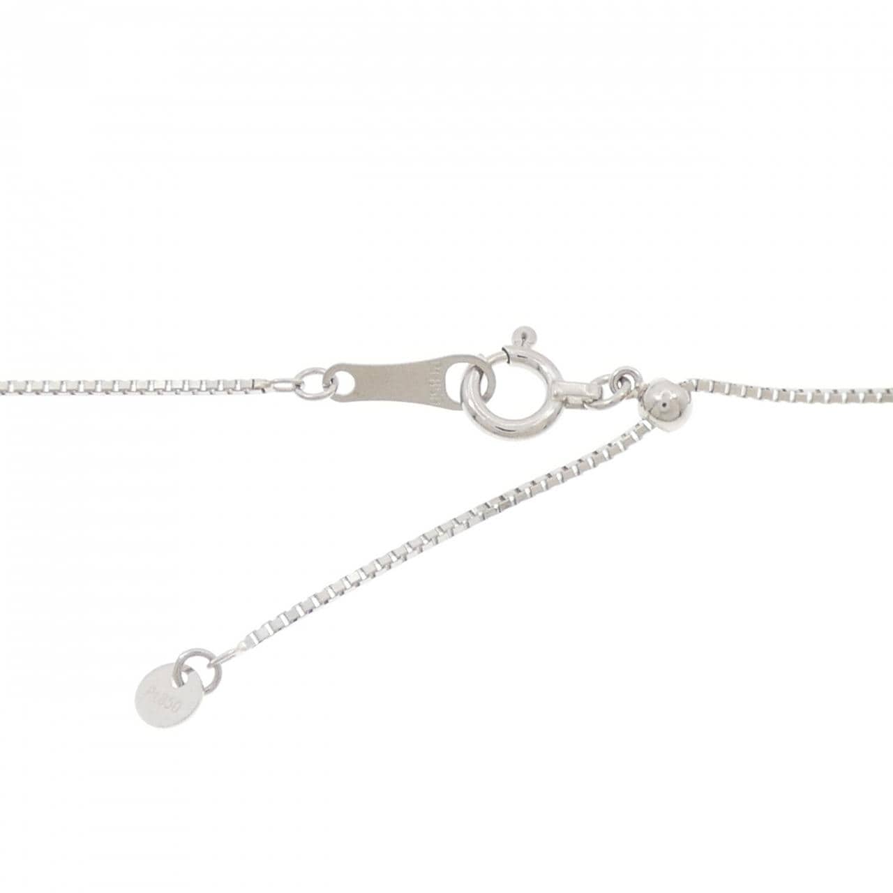PT900/PT850 フラワー ダイヤモンド ネックレス 1.01CT