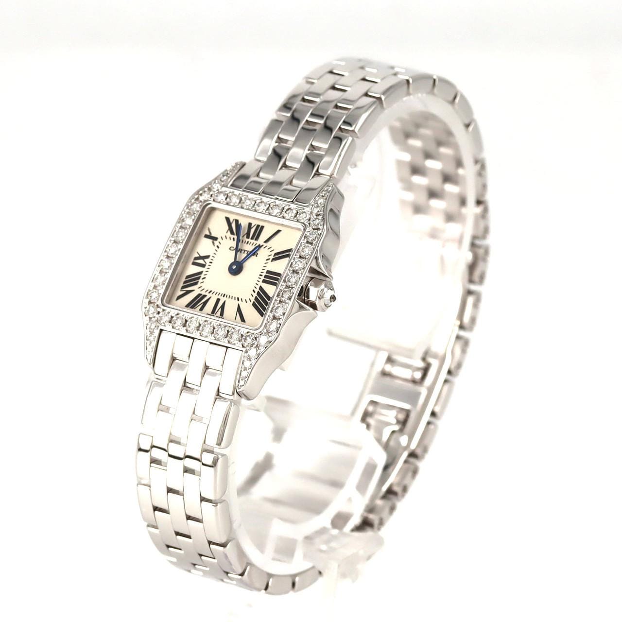 カルティエ サントスドゥモワゼルSM WG/D WF9003Y8 WG クォーツ