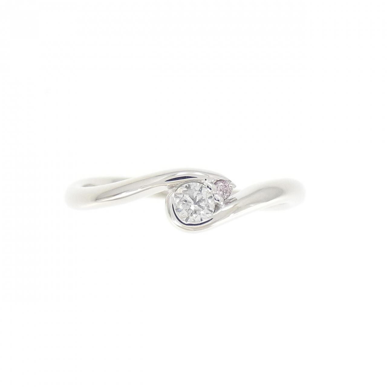 K18WG ダイヤモンド リング 0.11CT