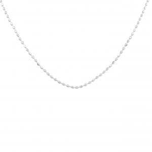 K18WG ボール チェーンネックレス