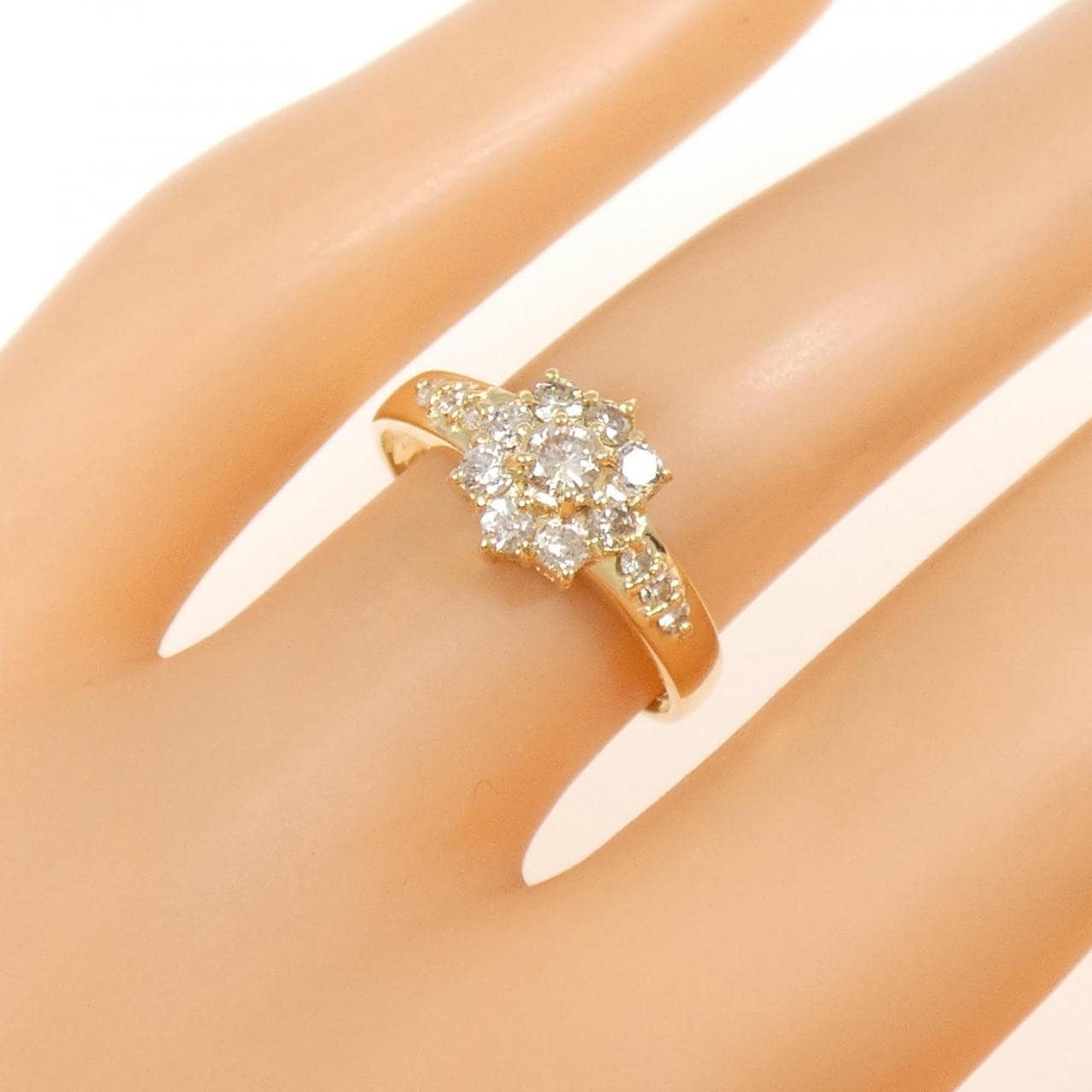 K18YG ダイヤモンド リング 0.50CT