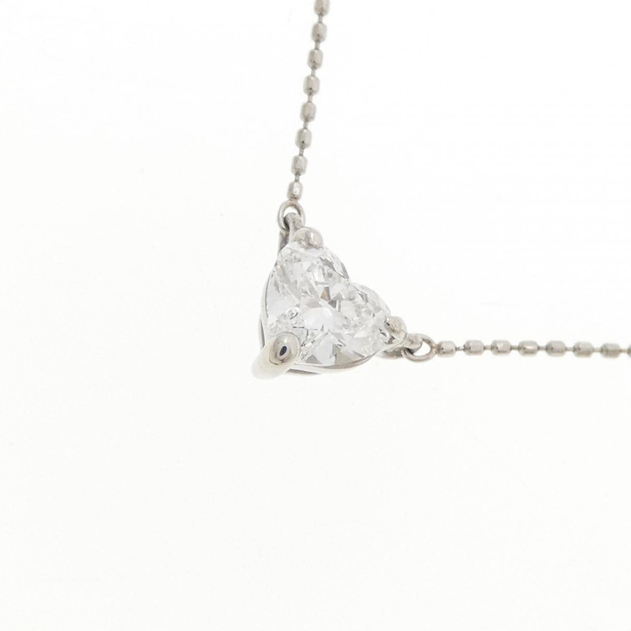 PT900/PT850 ダイヤモンド ネックレス 0.318CT E VS1 ハートシェイプ