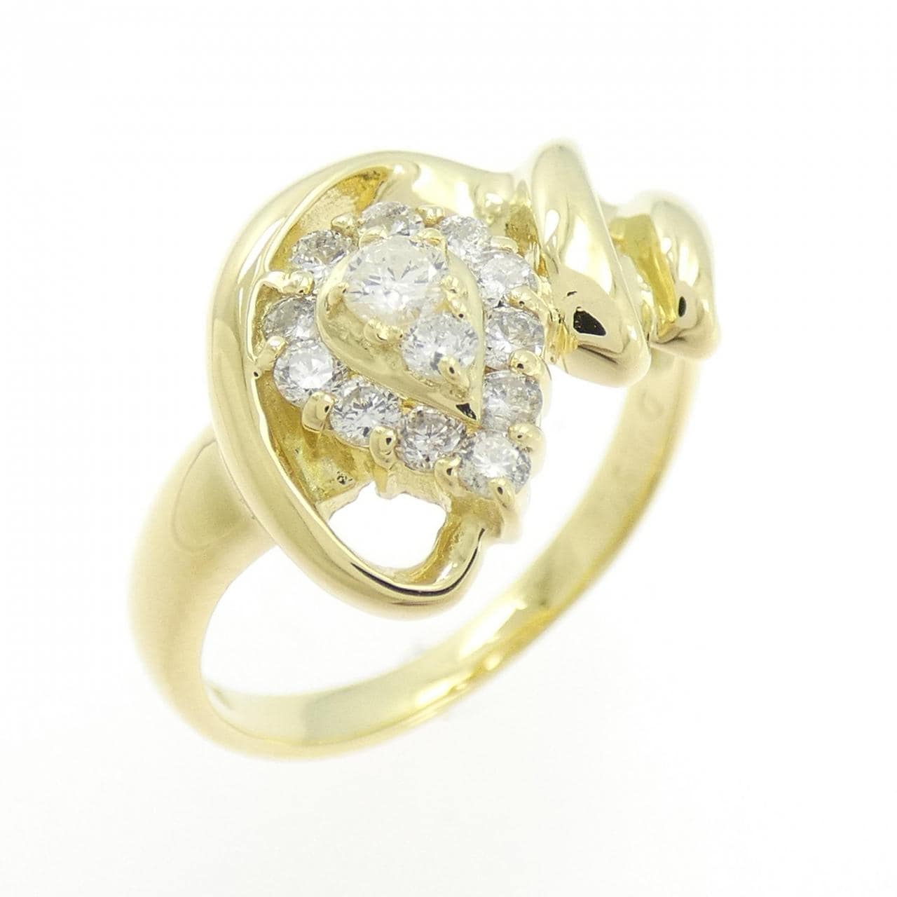 K18YG ダイヤモンド リング 0.30CT