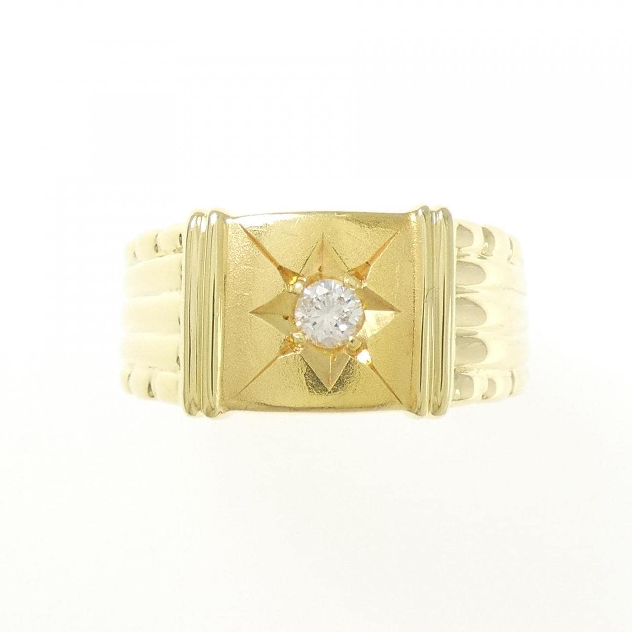K18YG ダイヤモンド リング 0.10CT