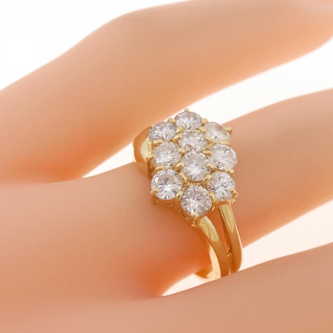 K18YG ダイヤモンド リング 1.20CT