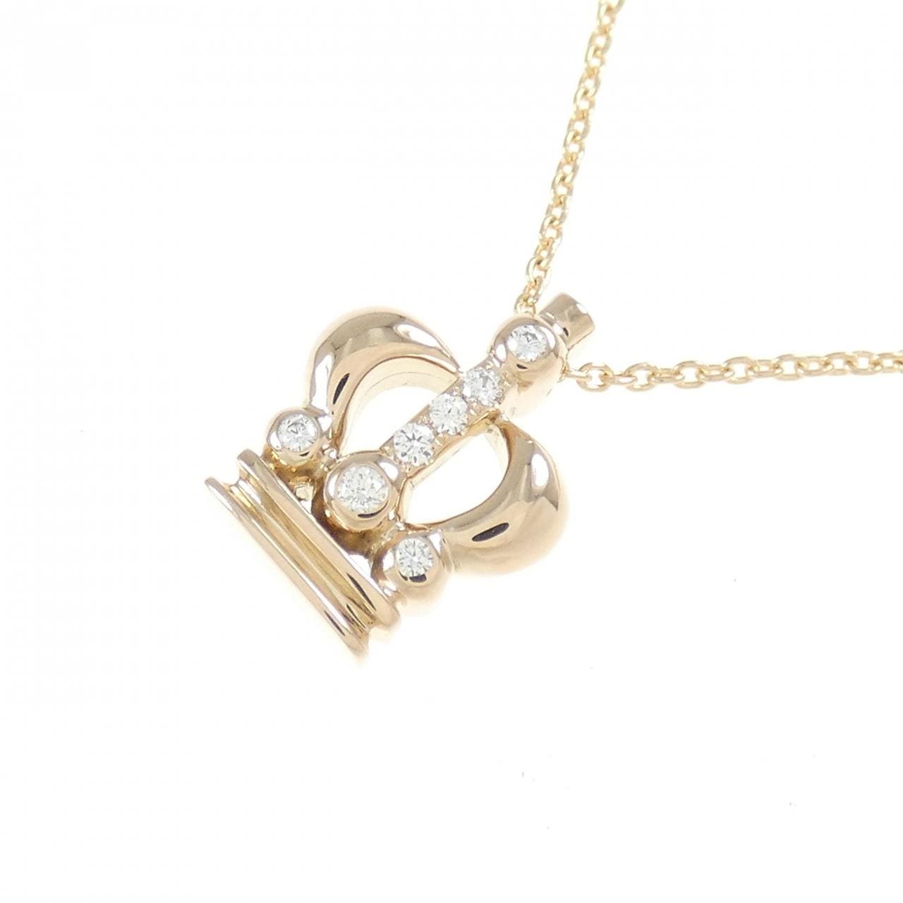 Royal Asscher Diamond Necklace 0.05CT