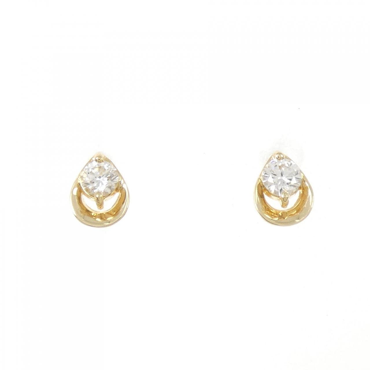 アガット ダイヤモンド ピアス 0.20CT