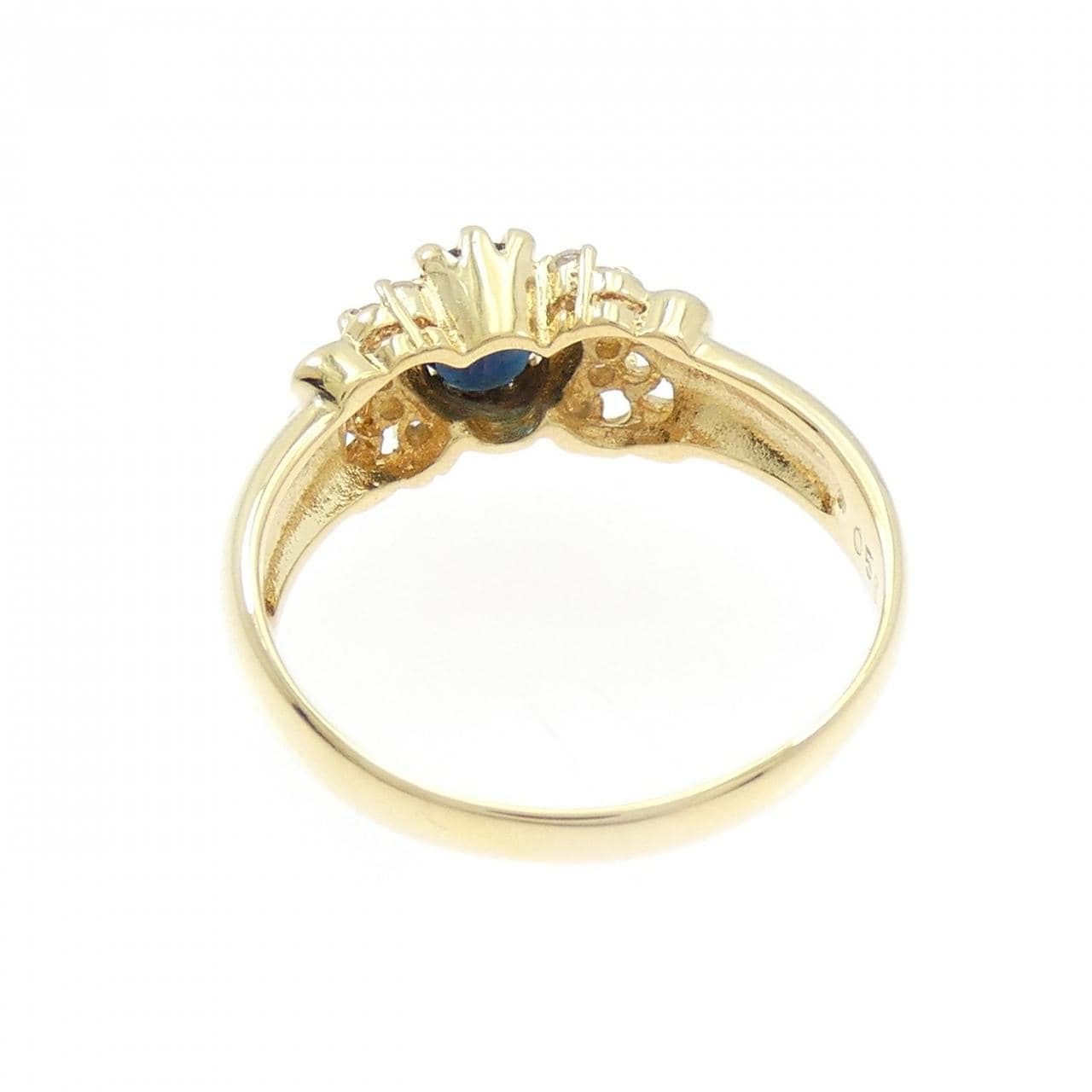 K18YG サファイヤ リング 0.56CT