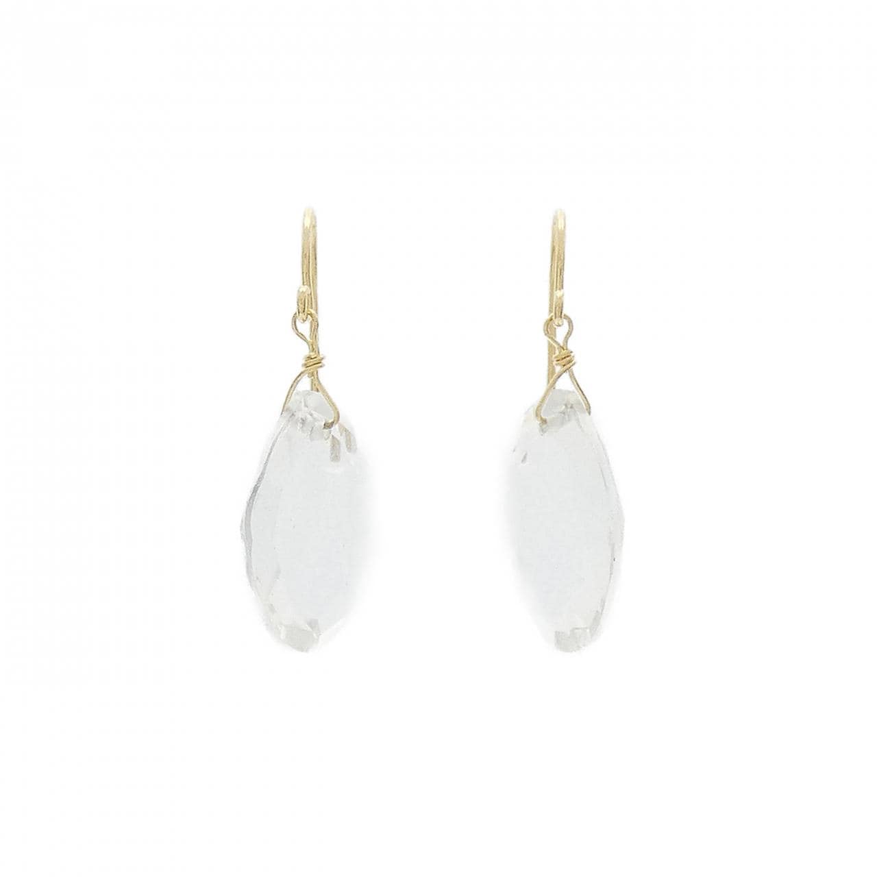 [BRAND NEW] K18YG Quartz earrings