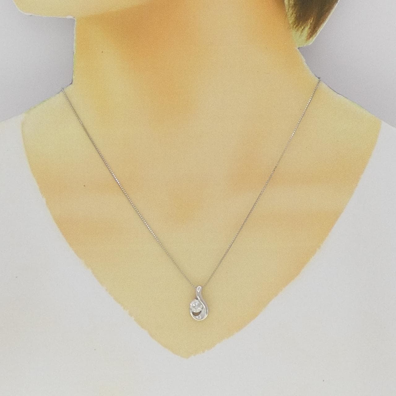 PT900/PT850 ダイヤモンド ネックレス 0.65CT