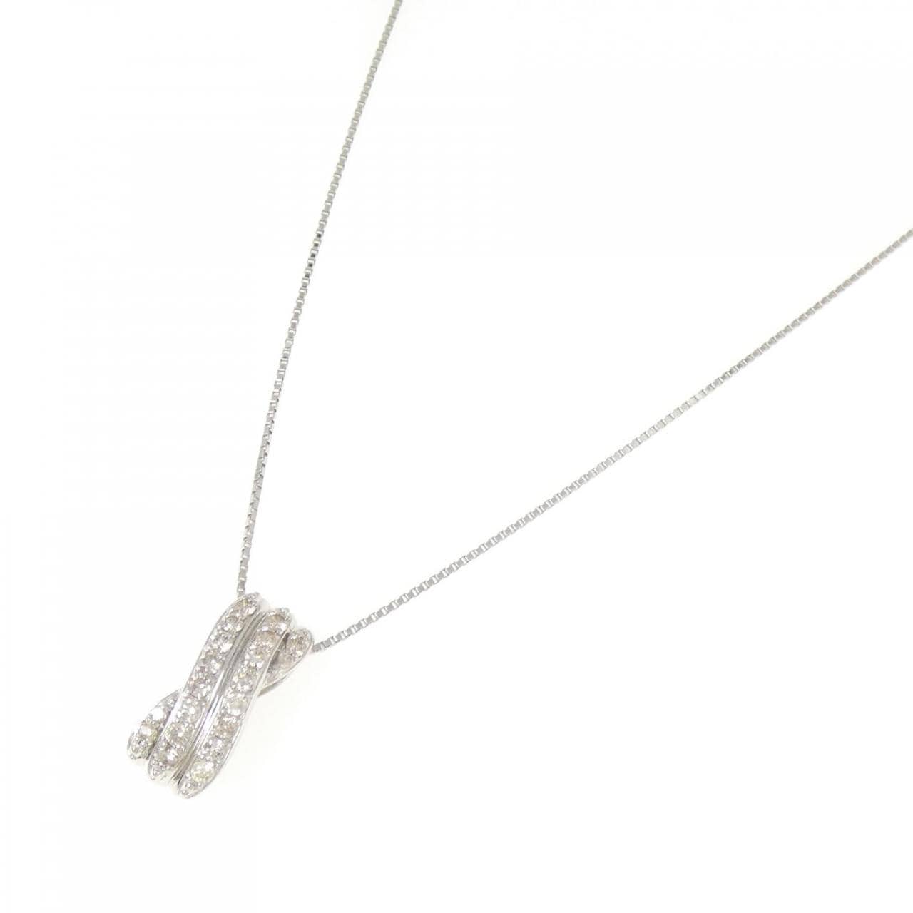 PT900/PT850 ダイヤモンド ネックレス 1.00CT