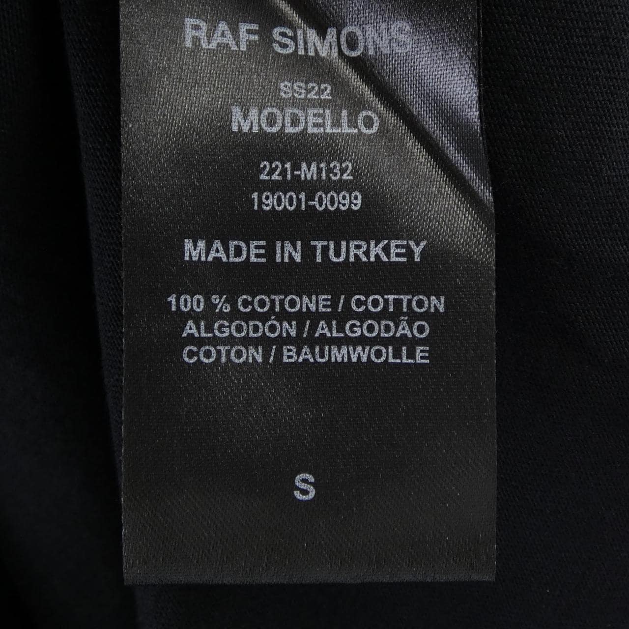 ラフシモンズ RAF SIMONS 221-M132 Tシャツ
