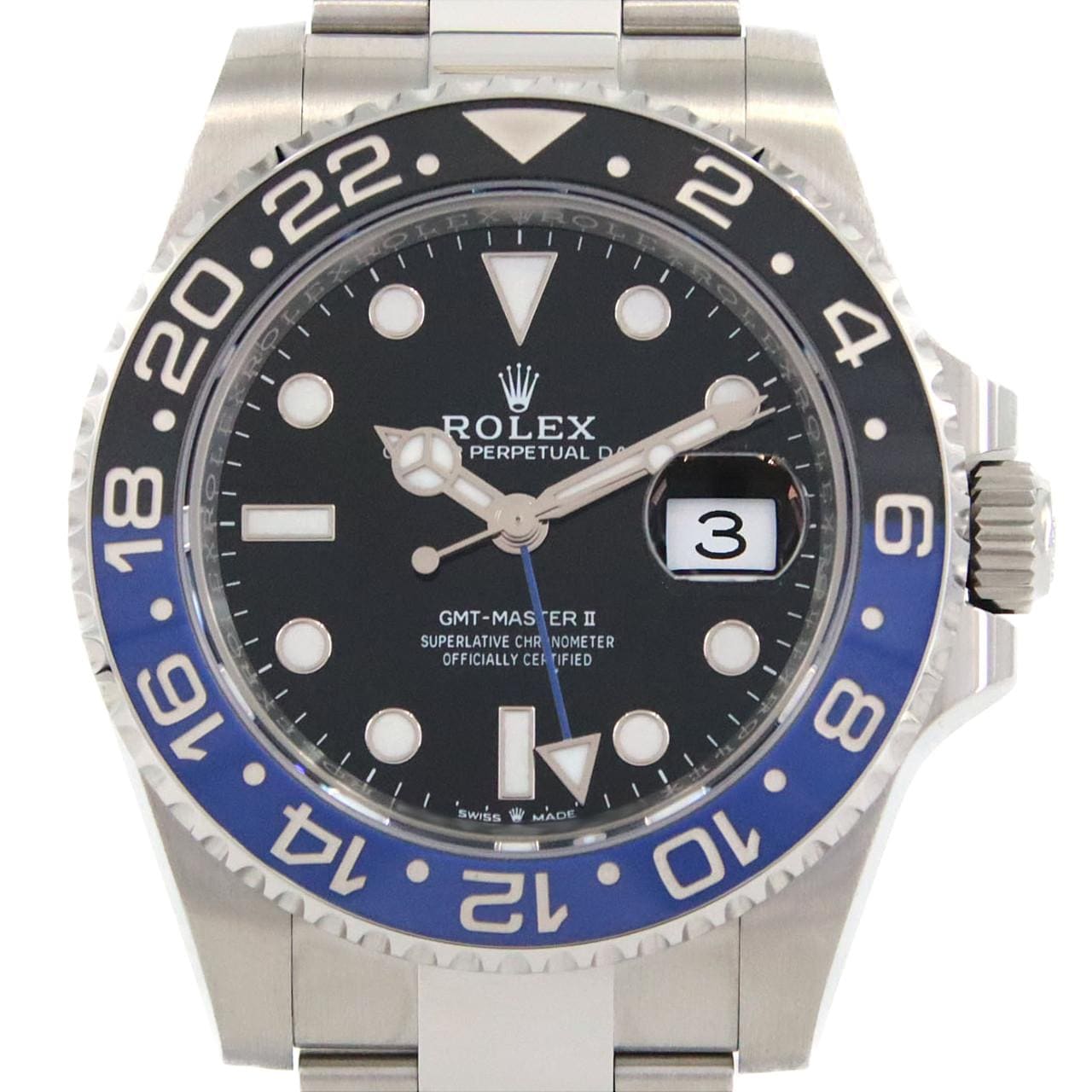 ロレックス GMTマスターⅡ 126710BLNR･3 SS 自動巻 ランダム番