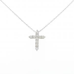 PT900/PT850 クロス ダイヤモンド ネックレス 0.5CT