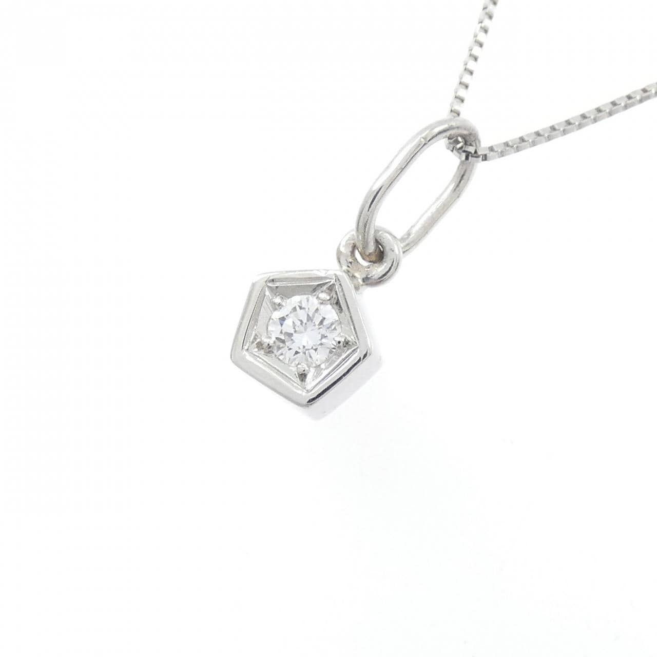 PT900/PT850 ダイヤモンド ネックレス 0.09CT