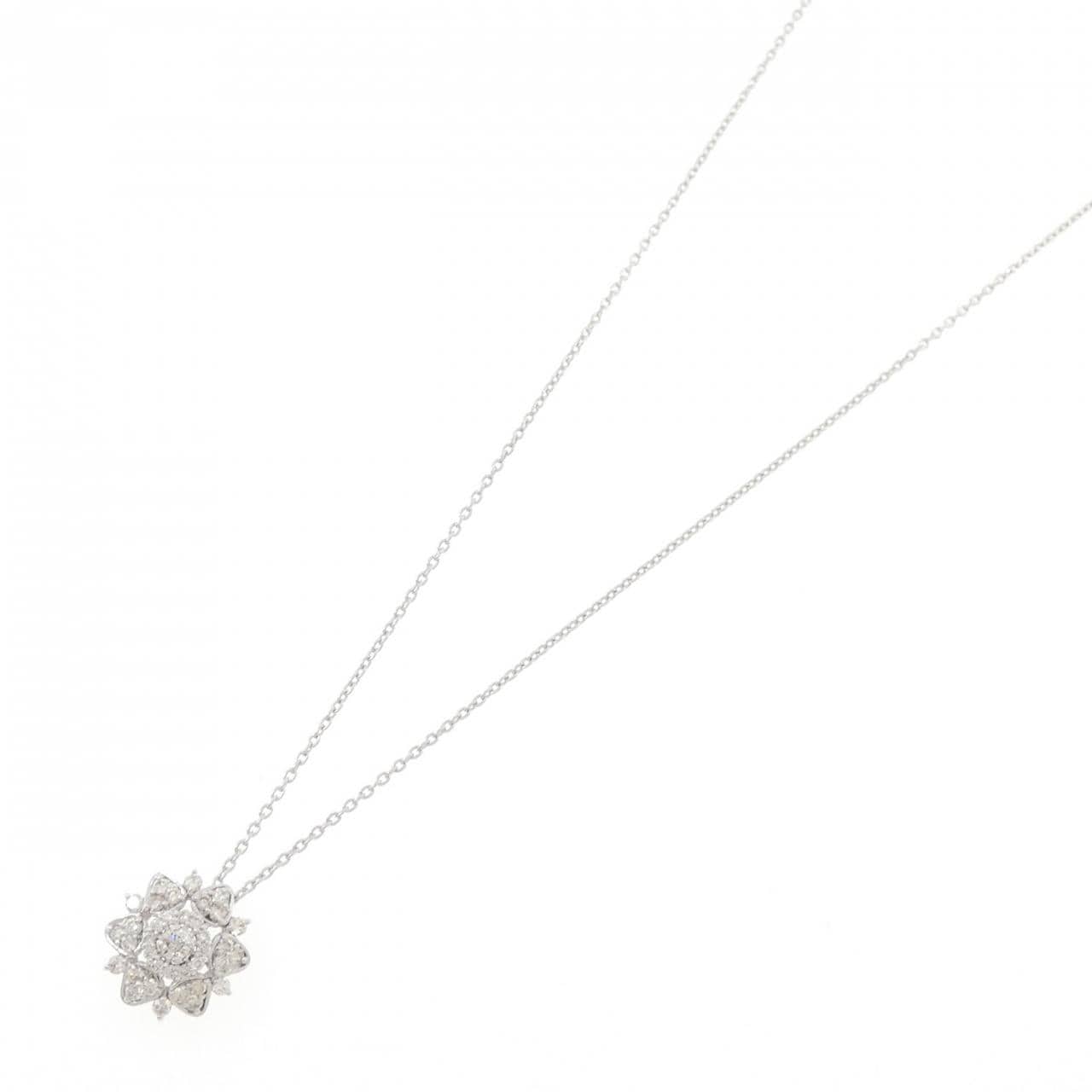 K18WG ダイヤモンド ネックレス 0.50CT