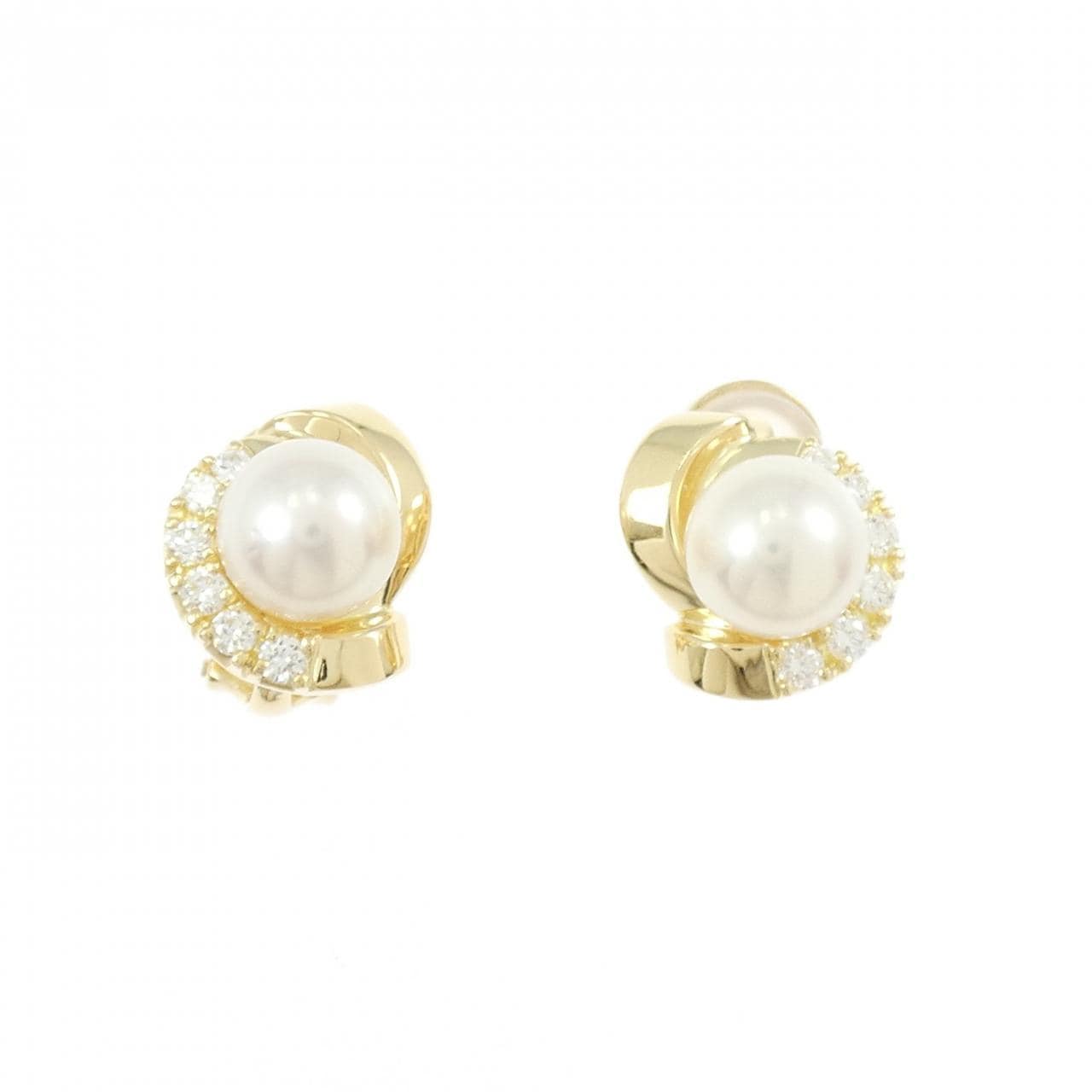 K18YG アコヤパール ピアス 8.0mm