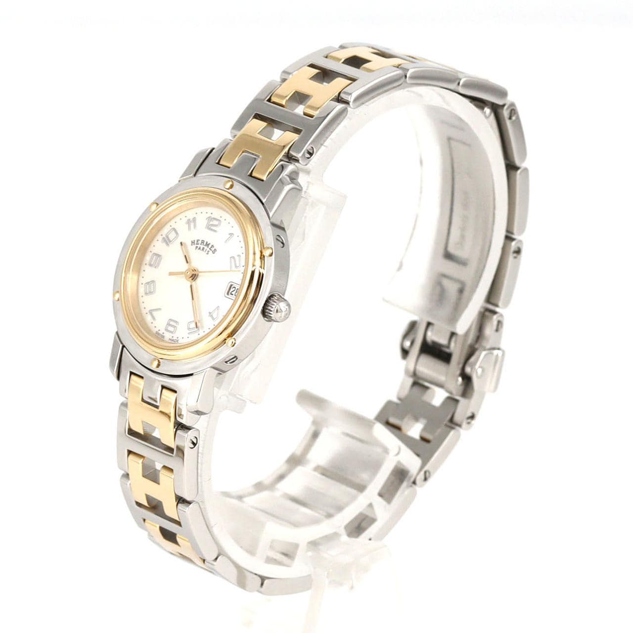 エルメス クリッパーナクレ コンビ CL4.220 SSxGP クォーツ