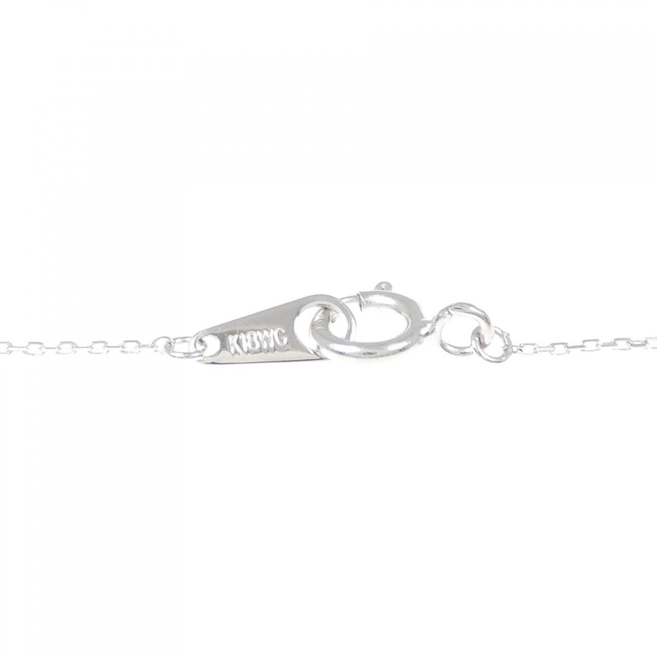 K18WG ダイヤモンド ネックレス 0.10CT