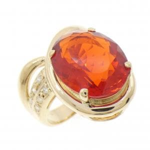 K18YG オパール リング 4.32CT