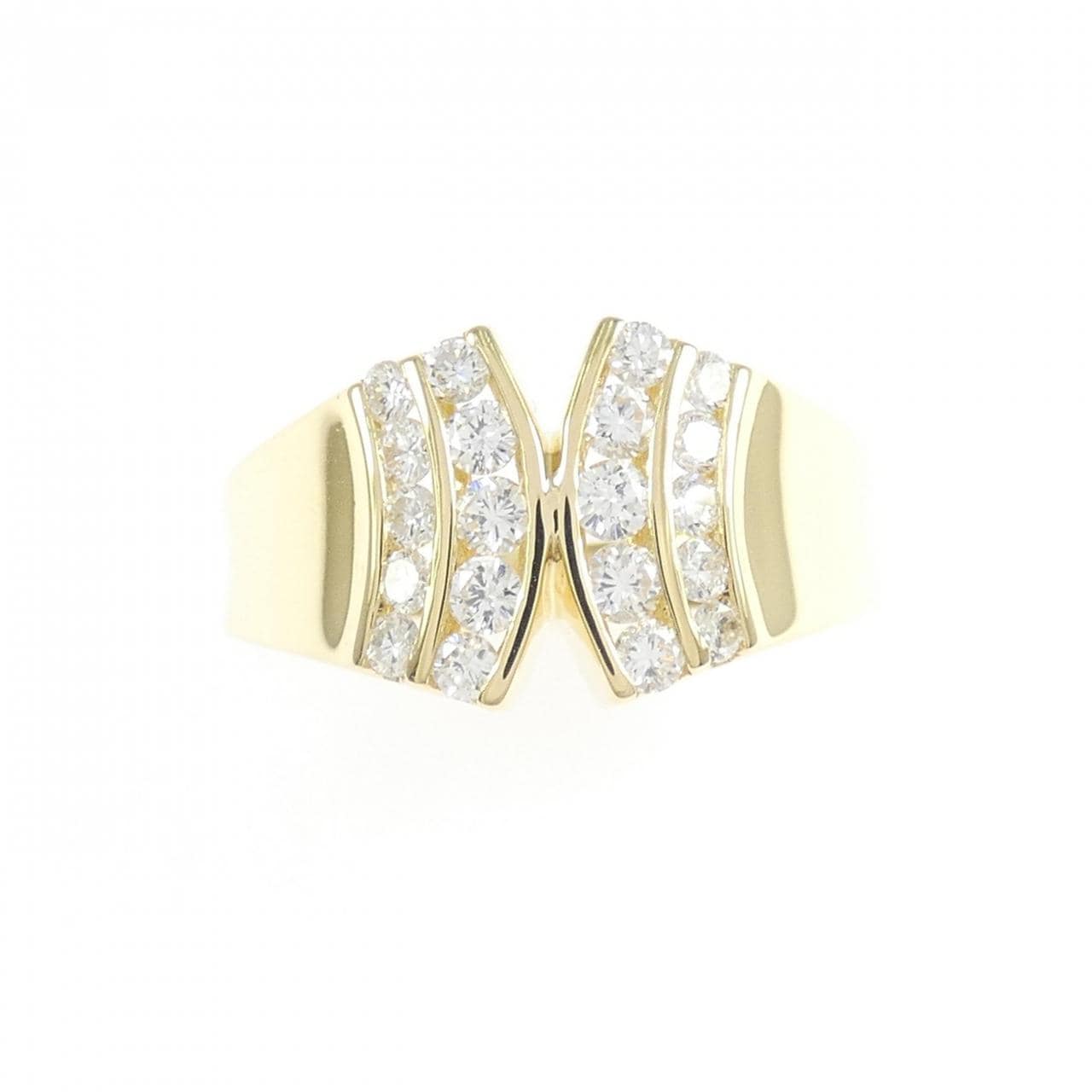 K18YG ダイヤモンド リング 0.38CT