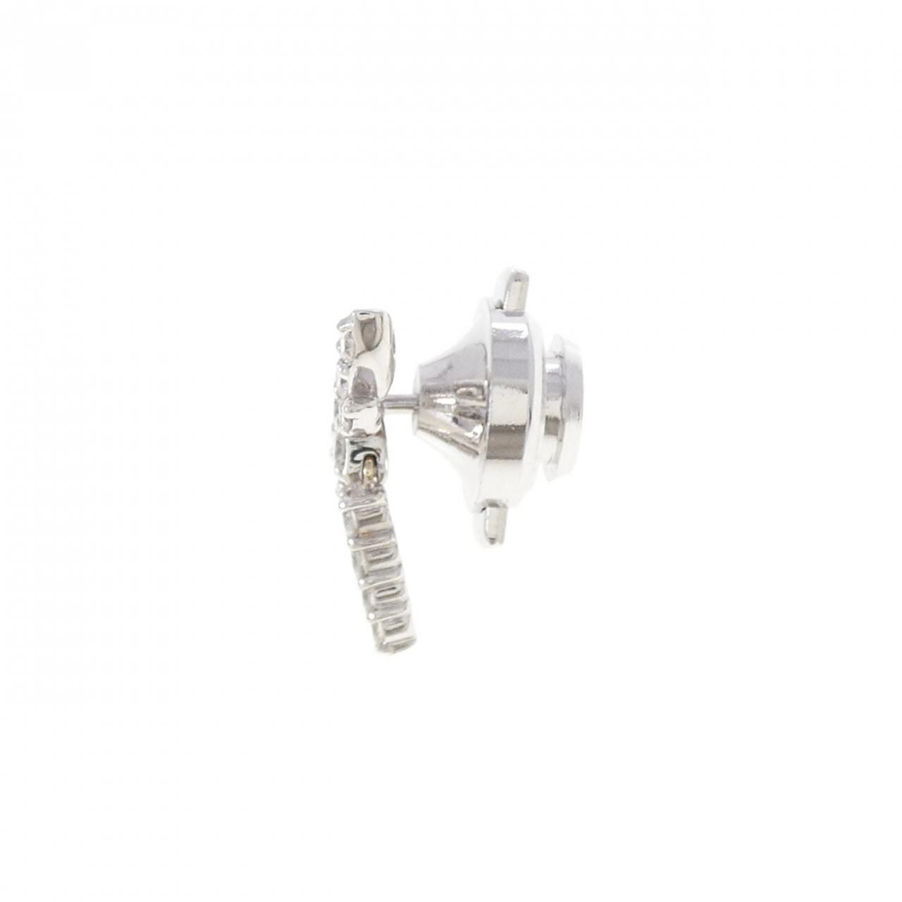 K18WG グリーンガーネット ブローチ 0.03CT
