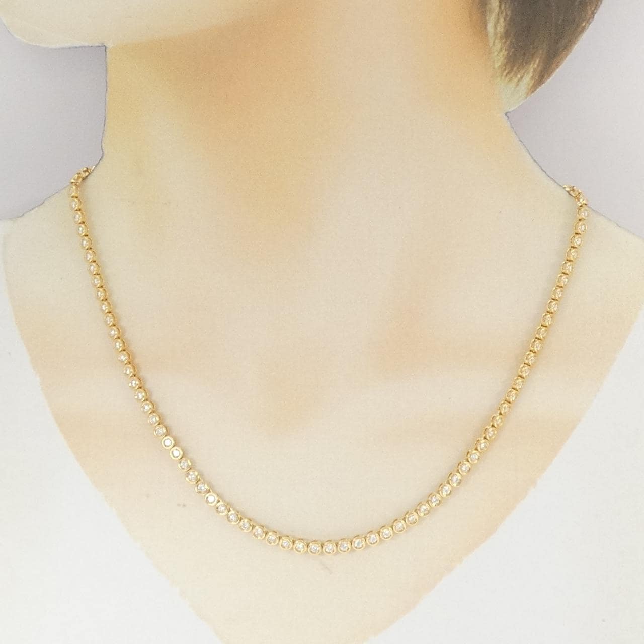 K18YG ダイヤモンド ネックレス 3.07CT
