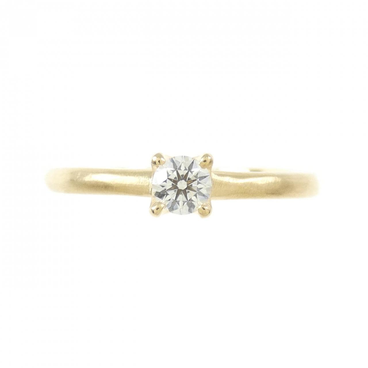 K18YG ダイヤモンド リング 0.121CT E VVS1 3EXT H&C