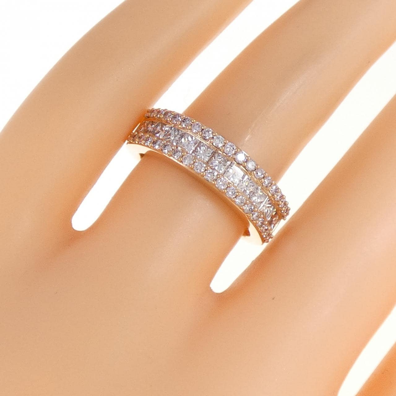 K18PG ダイヤモンド リング 0.90CT