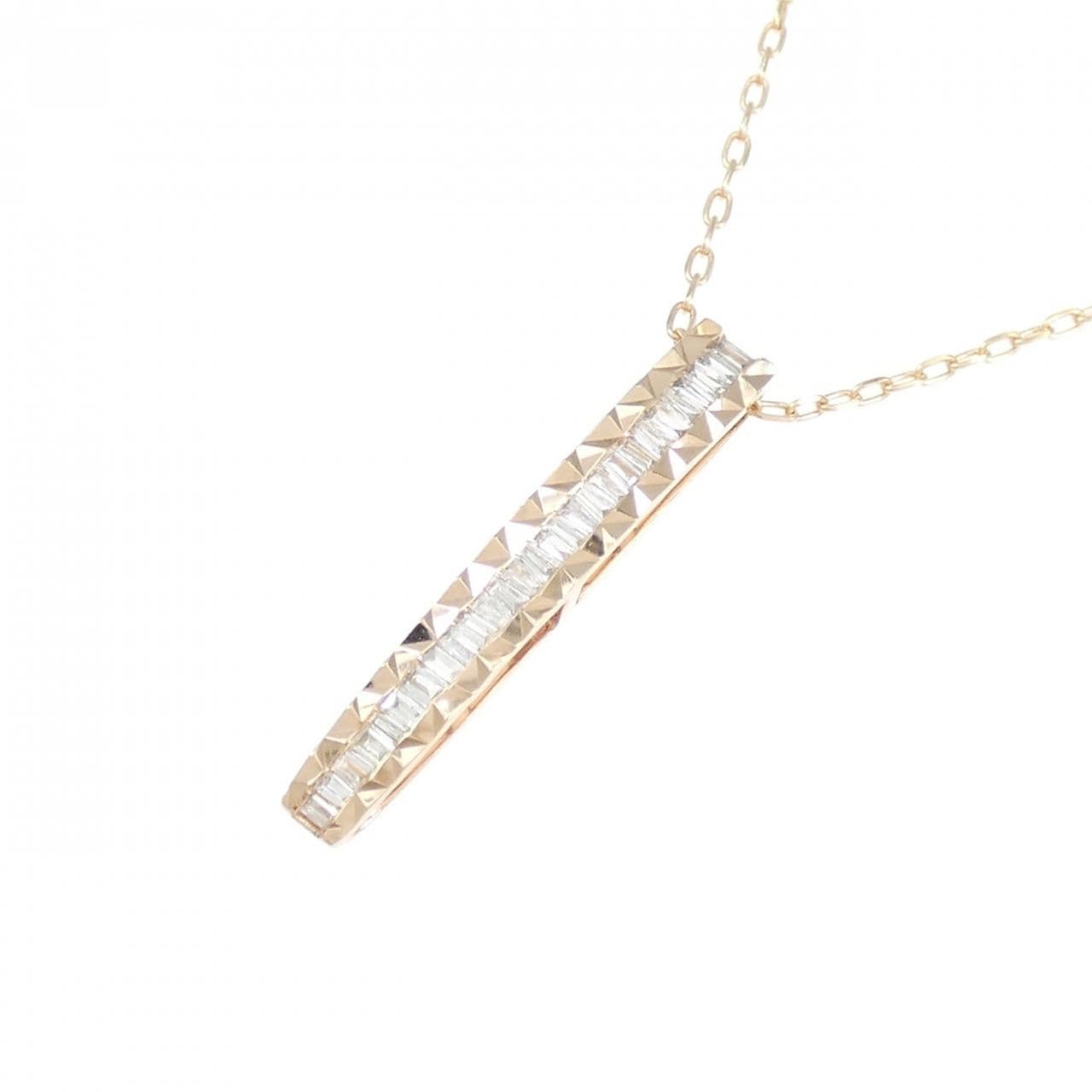 K18PG ダイヤモンド ネックレス 0.15CT