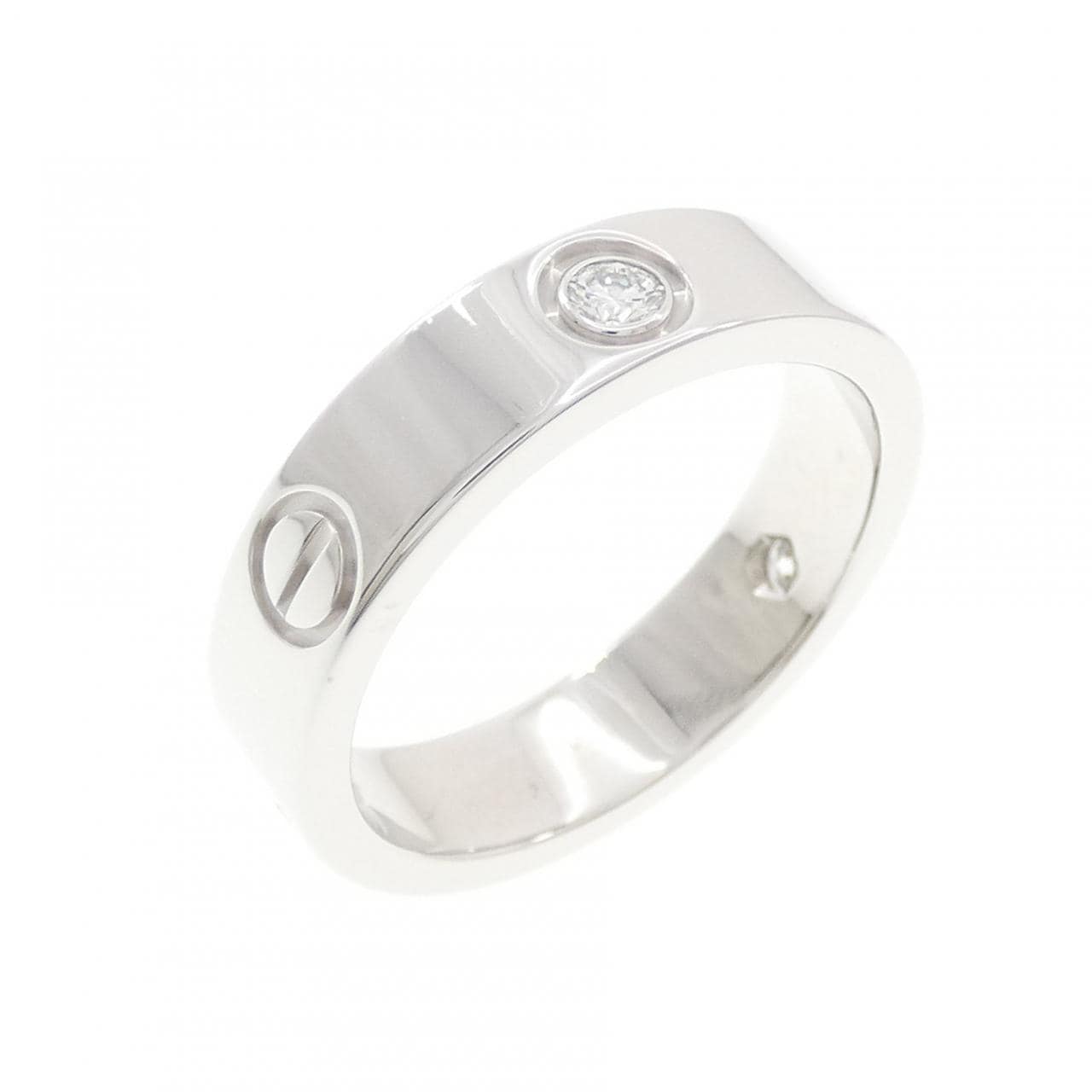 カルティエ ラブ ハーフダイヤ リング