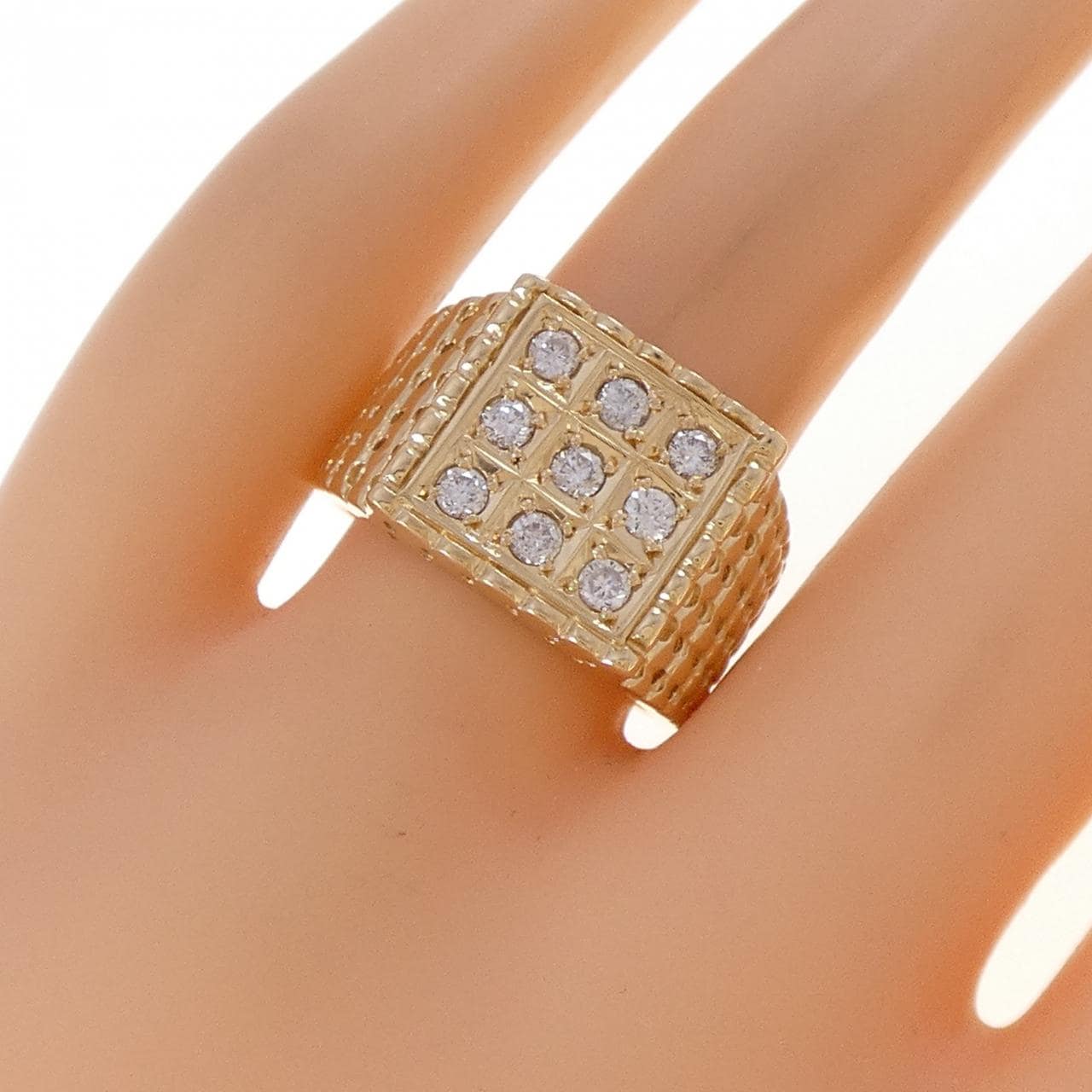 K18YG ダイヤモンド リング 0.45CT